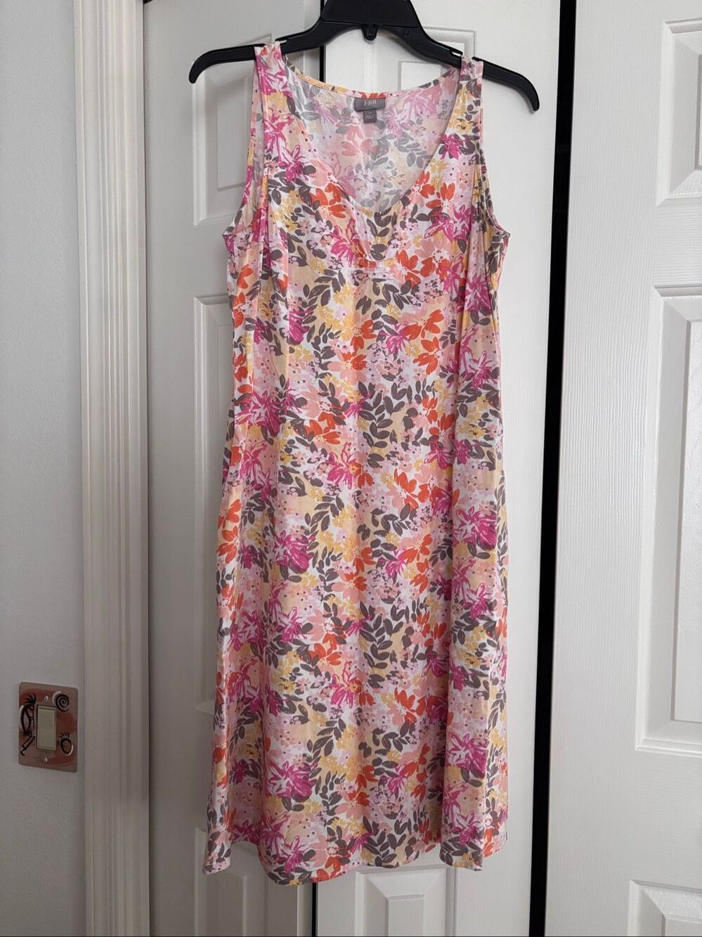 J. Jill Floral Tank MIDI Dress